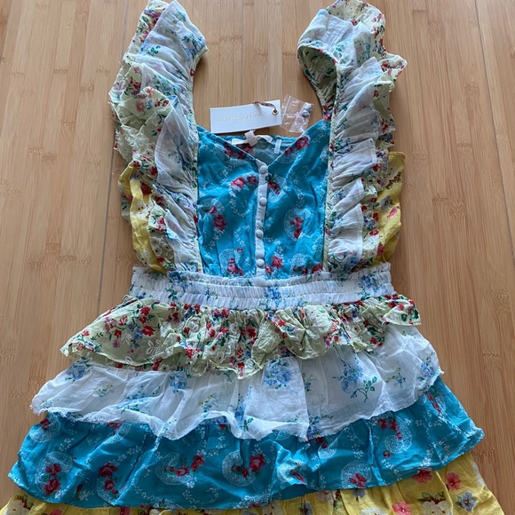 LoveShackFancy Phyllis Tiered Mini Dress M - Picture 5 of 12